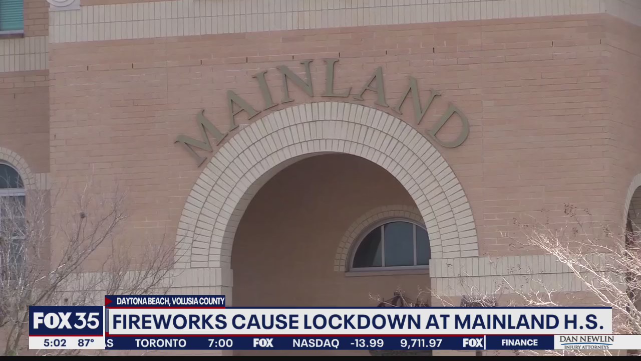 Fireworks set off at Mainland High School, police say