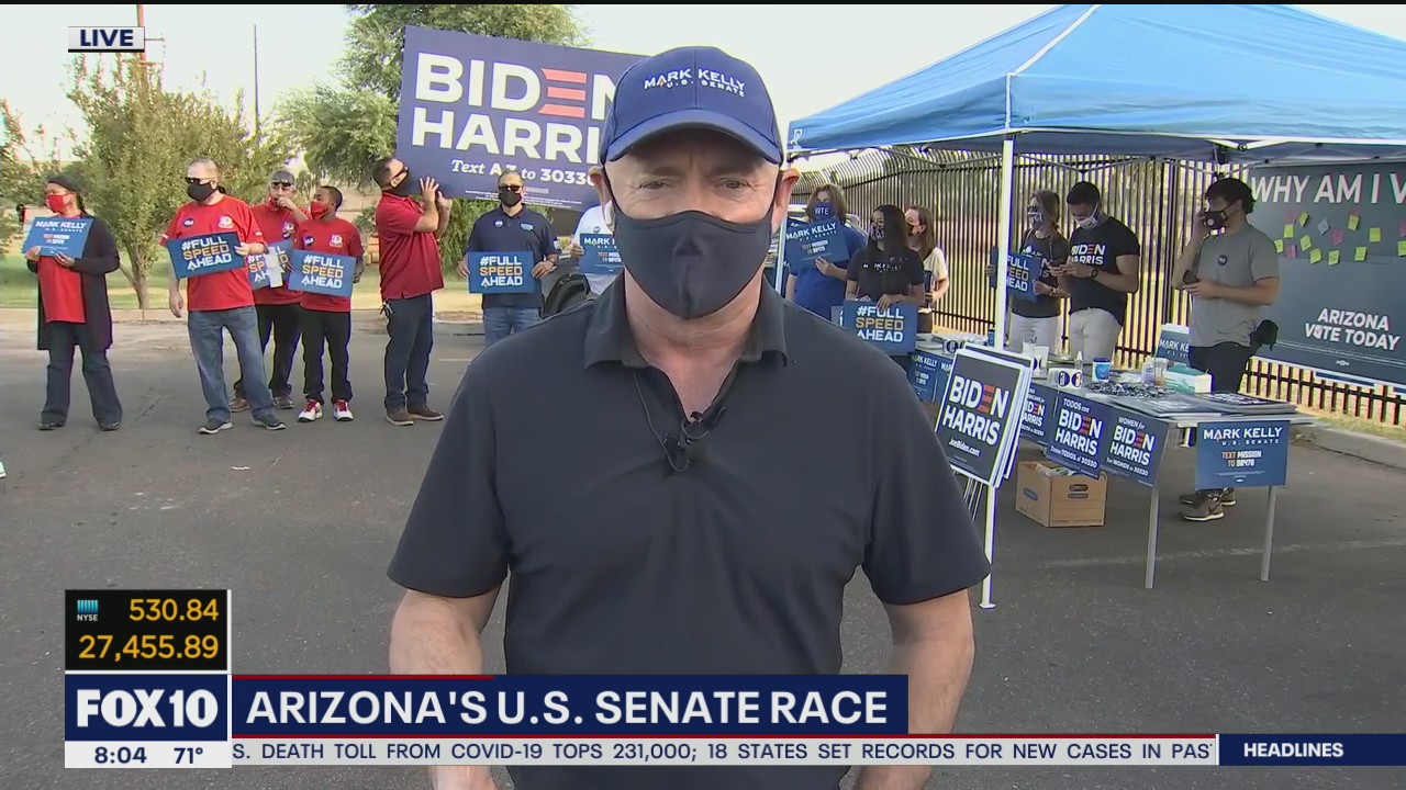 Election 2020: Democratic candidate Mark Kelly speaks on Arizona's Senate race