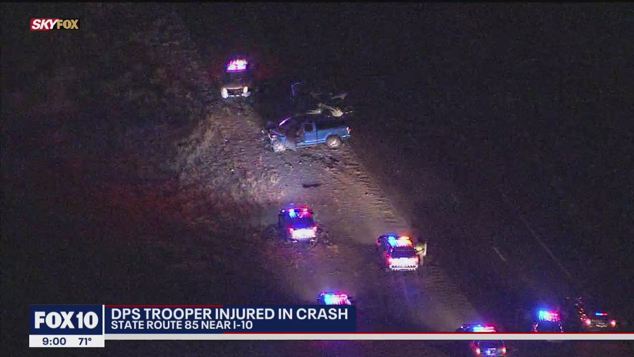 DPS trooper hurt following crash | FOX 10 Phoenix