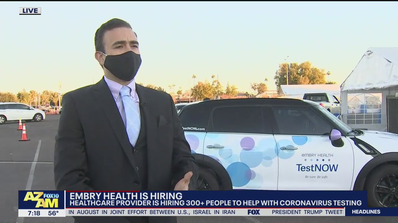 Embry Health hiring over 300 people to help with coronavirus testing