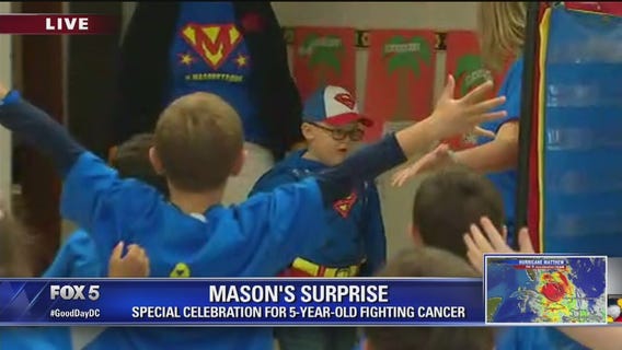 FOX 5 DC CARES: Mason's classmates show support with special surprise for 5-year-old fighting cancer
