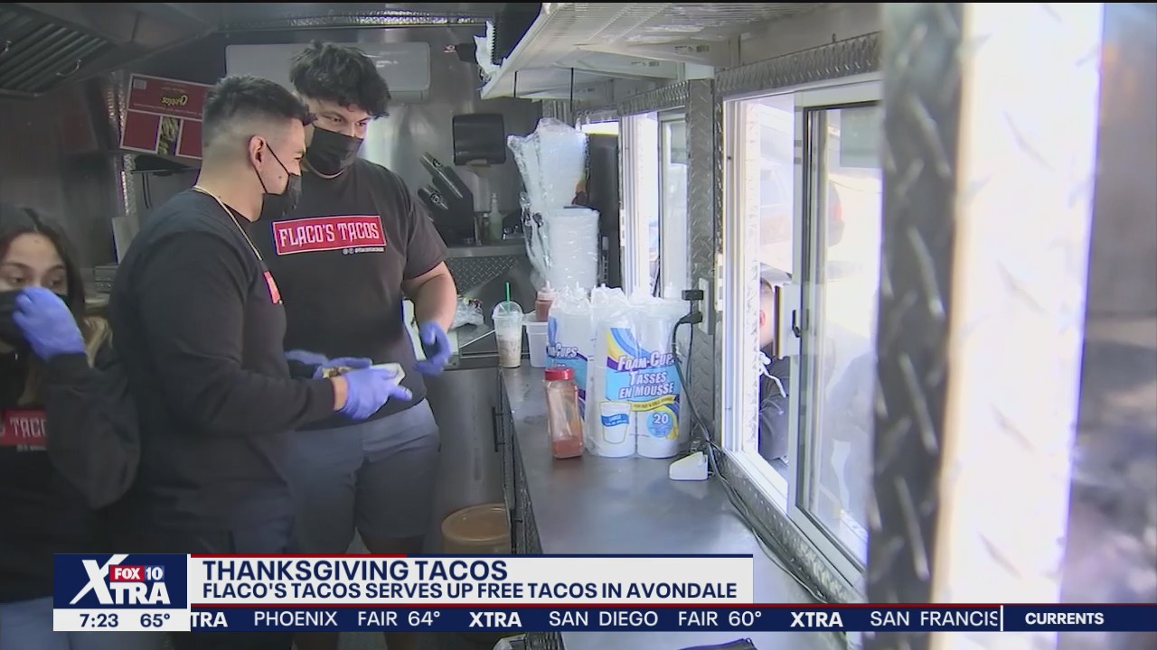 Food truck served up free tacos on Thanksgiving