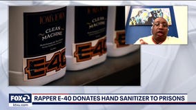 Rapper E-40 donates hand sanitizer to prisons