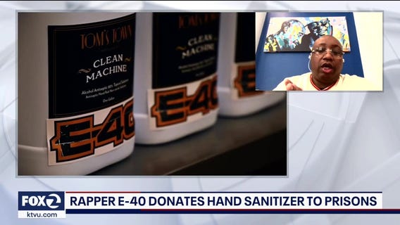 Rapper E-40 donates hand sanitizer to prisons