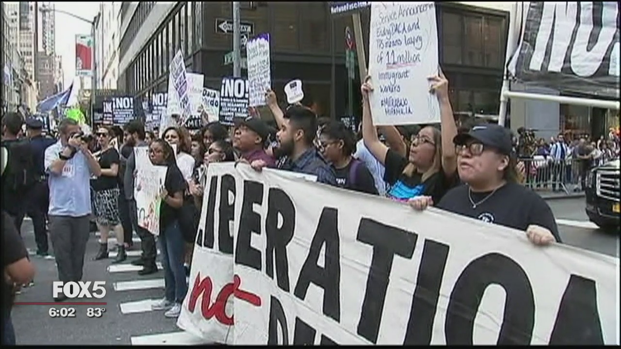 Protests outside Trump Tower