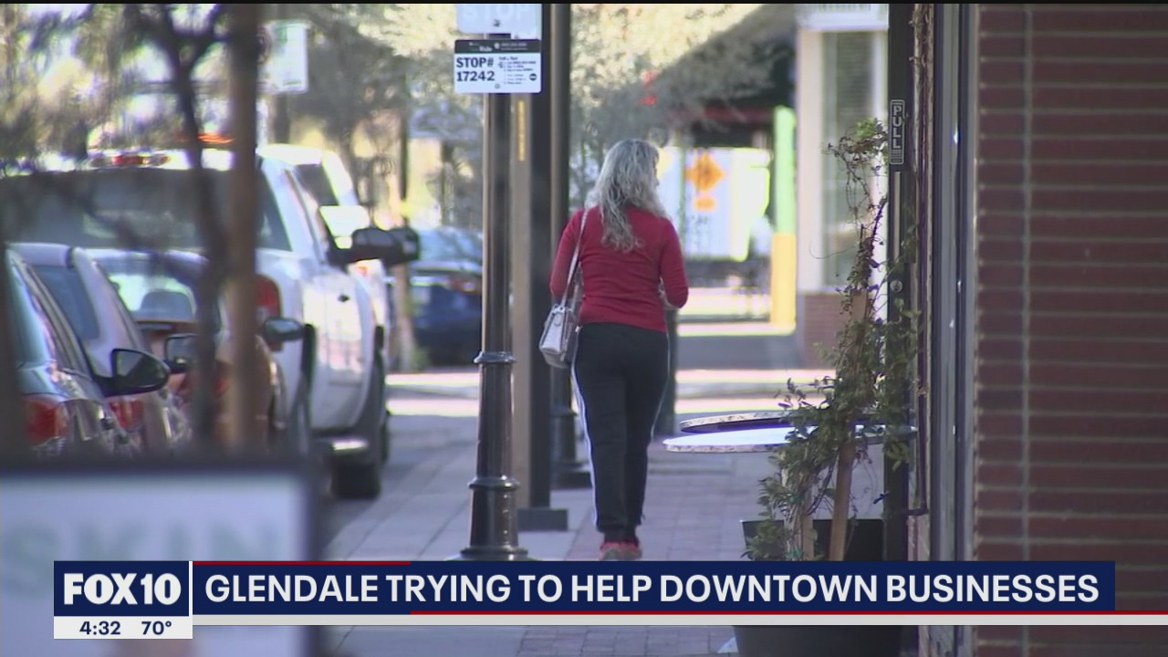 Glendale city officials working to support businesses in its downtown area