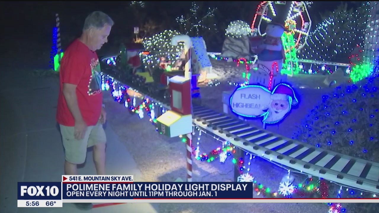 FOX 10 Holiday Lights: Ahwatukee family keeping holiday tradition with lights display