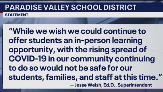 Some Arizona schools head back to online learning