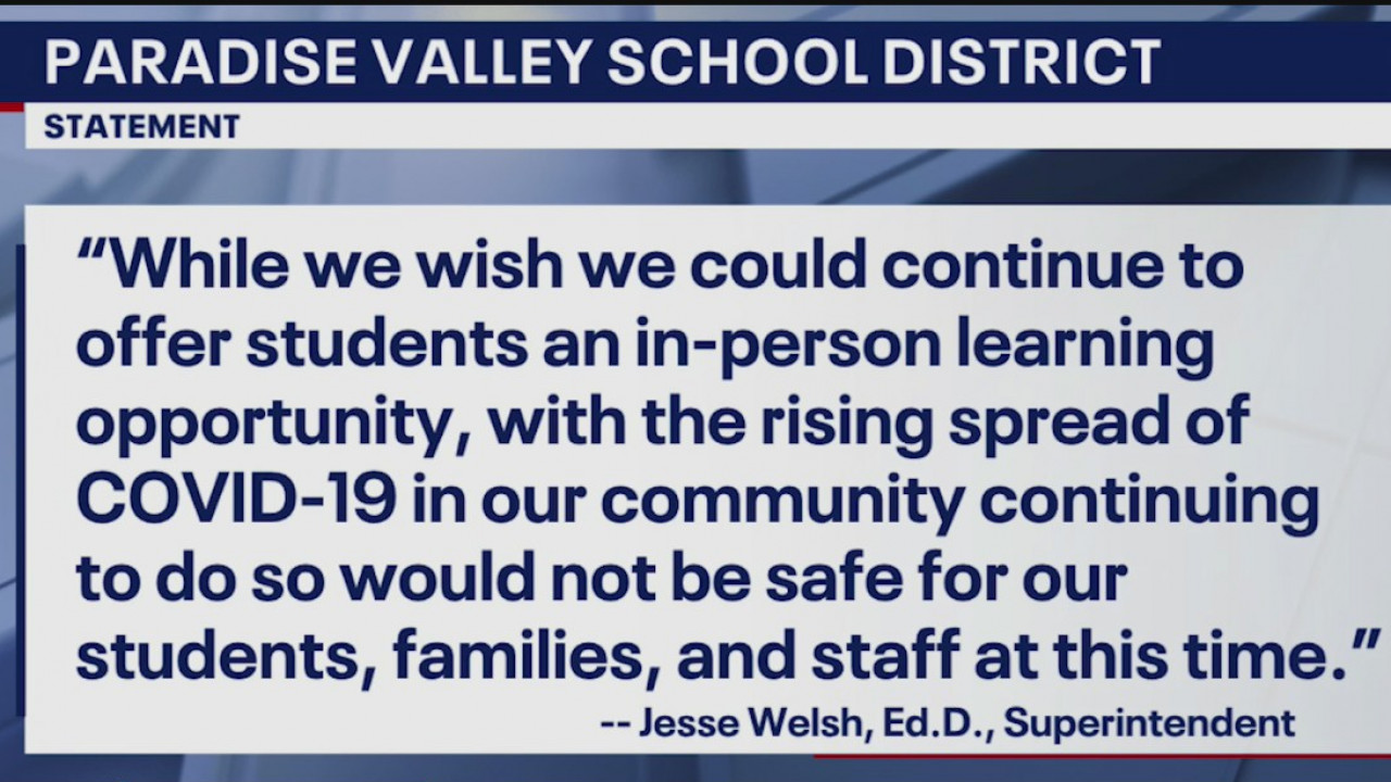 Some Arizona schools head back to online learning