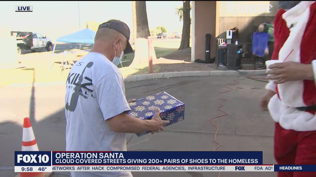 Operation Santa: Nonprofit giving hundreds of pairs of shoes to the homeless in Tempe