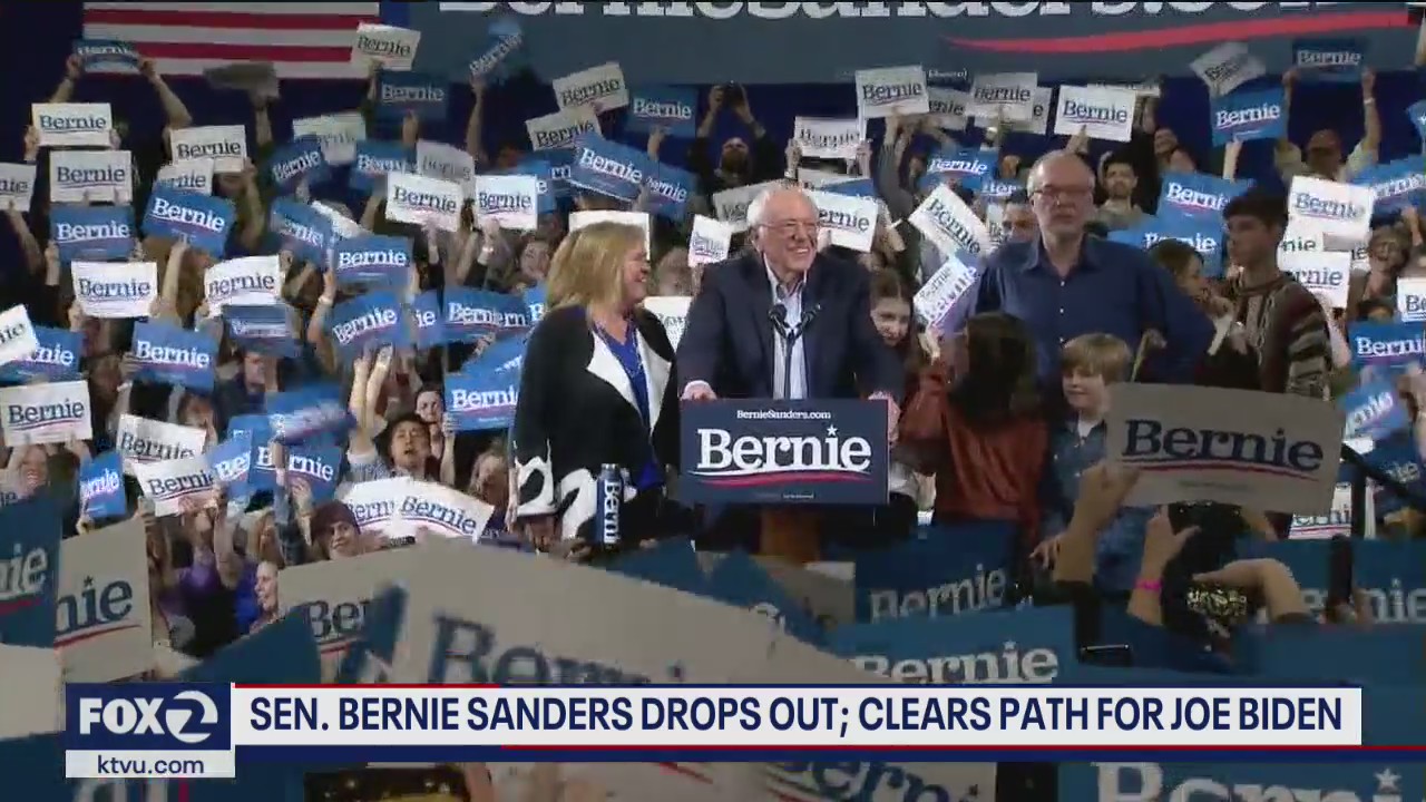 Sen. Bernie Sanders drops out, clears path for Joe Biden