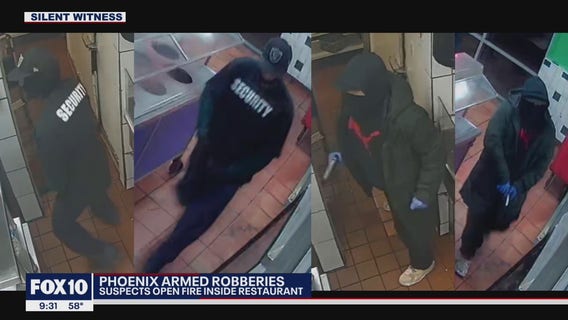 Phoenix PD looking for two armed men who robbed restaurant employee