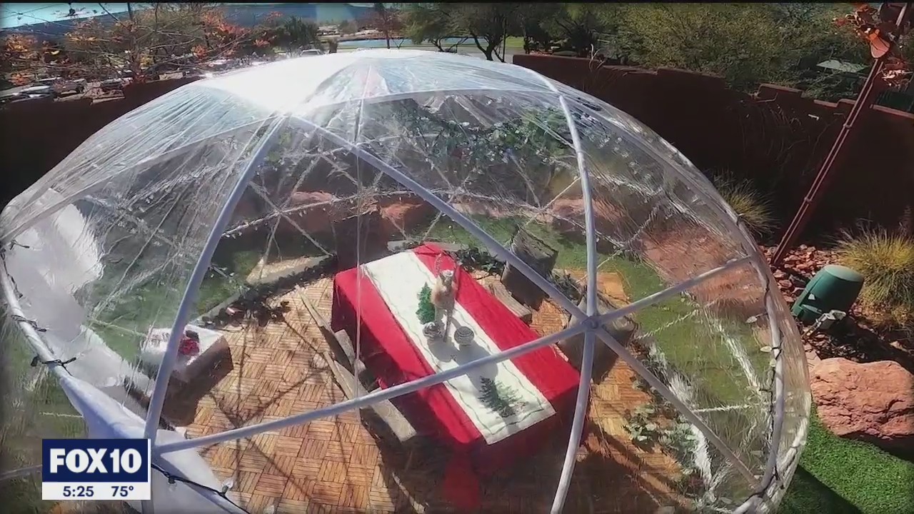 Dine inside an igloo as part of a Winter Wonderland experience in Sedona