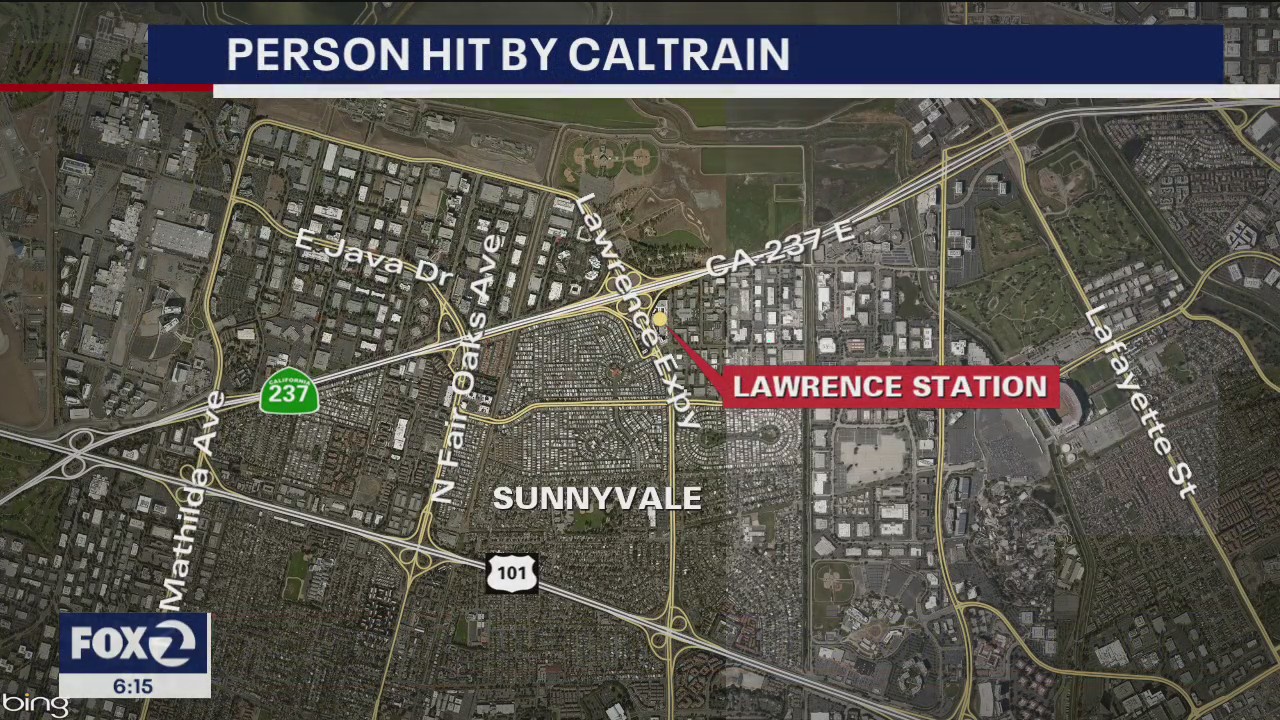 Caltrain strikes pedestrian in Sunnyvale