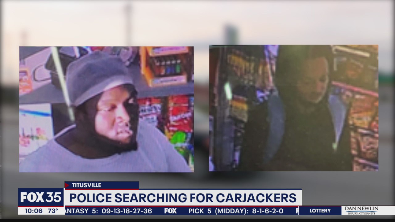 Police searching for Titusville carjacking suspects