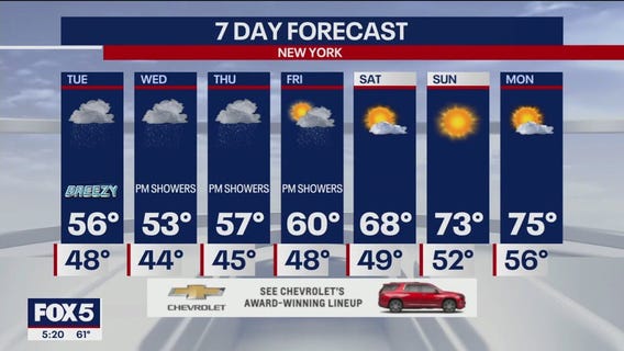NYC weather forecast