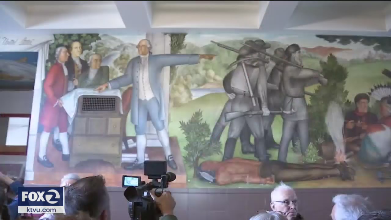 American Indians working to restore controversial mural at San Francisco school