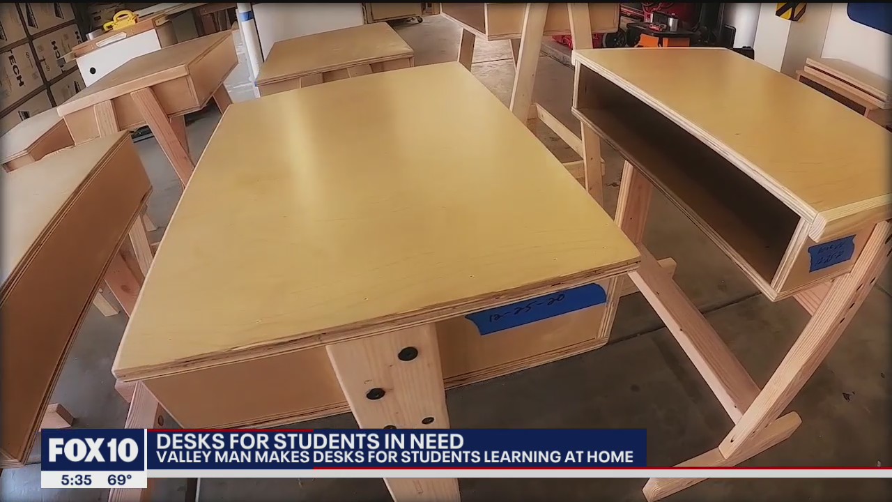 Scottsdale man making desks for students in need
