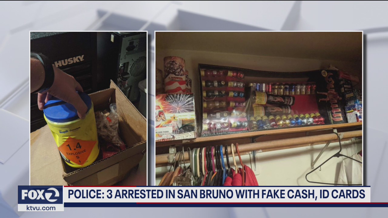 3 men arrested in San Bruno
