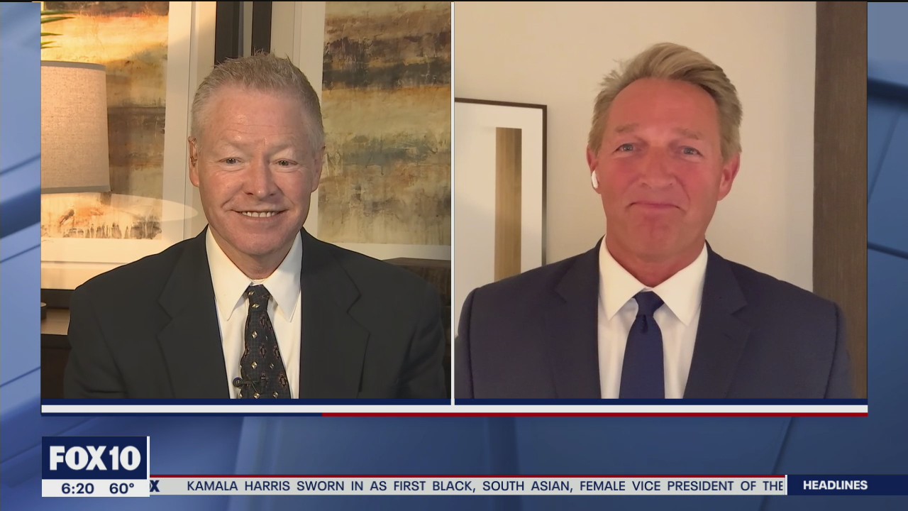 Former Arizona Senator Jeff Flake speaks on Joe Biden's inauguration