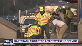 BART track project to affect weekend service