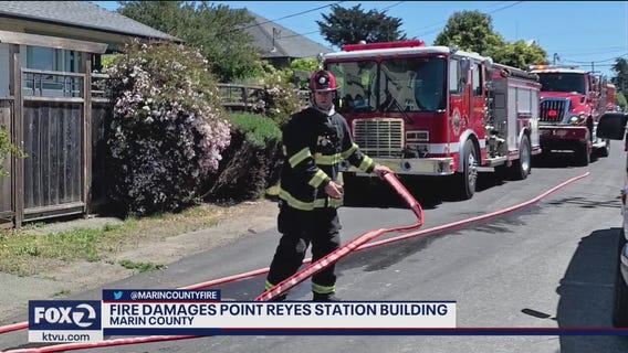 Fire damages historic Point Reyes Station building