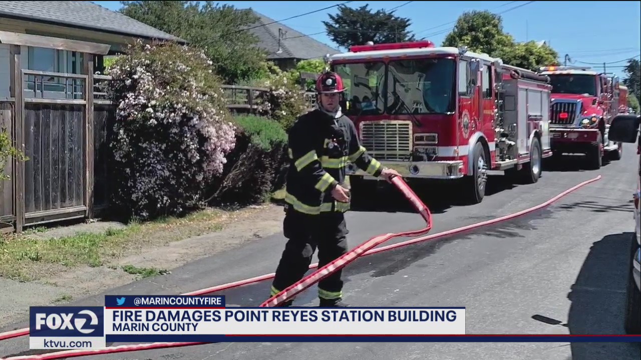 Fire damages historic Point Reyes Station building