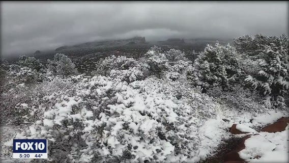 Winter storm brought snow to Sedona