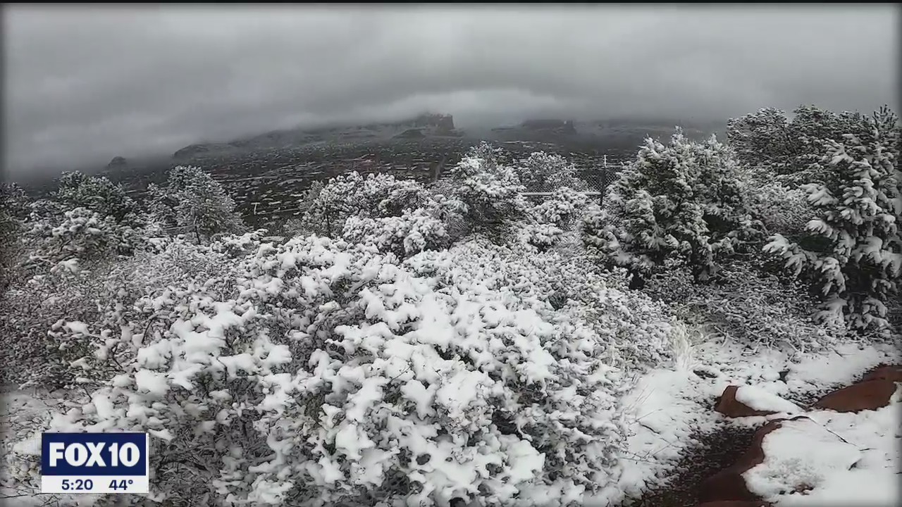 Winter storm brought snow to Sedona
