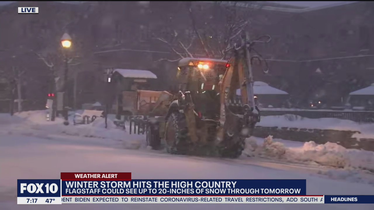 Winter storm hits the high country