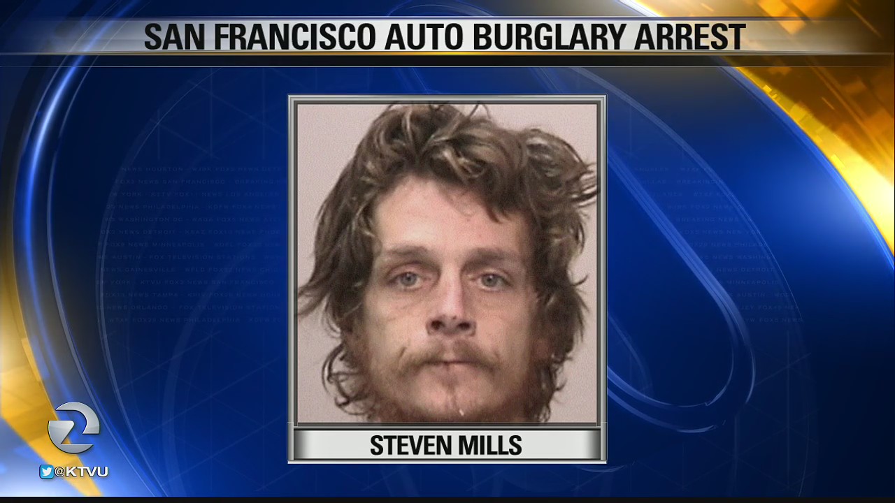 SFPD arrests auto burglary suspect