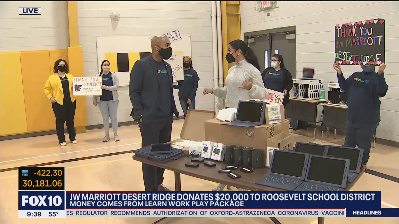 Valley resort donates $20,000 to Phoenix school district