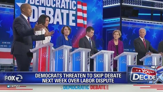 All seven Democratic candidates threaten to skip next debate