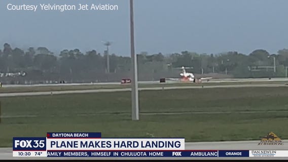 Plane skids to hard landing at Daytona Beach airport
