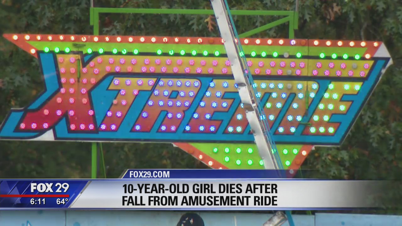 10-year-old girl fatally injured after being ejected from festival ride