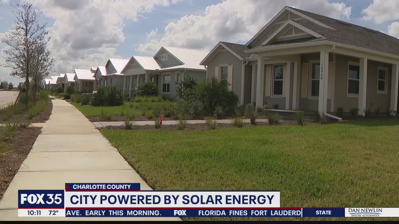 Florida town is first city in nation powered completely by solar energy