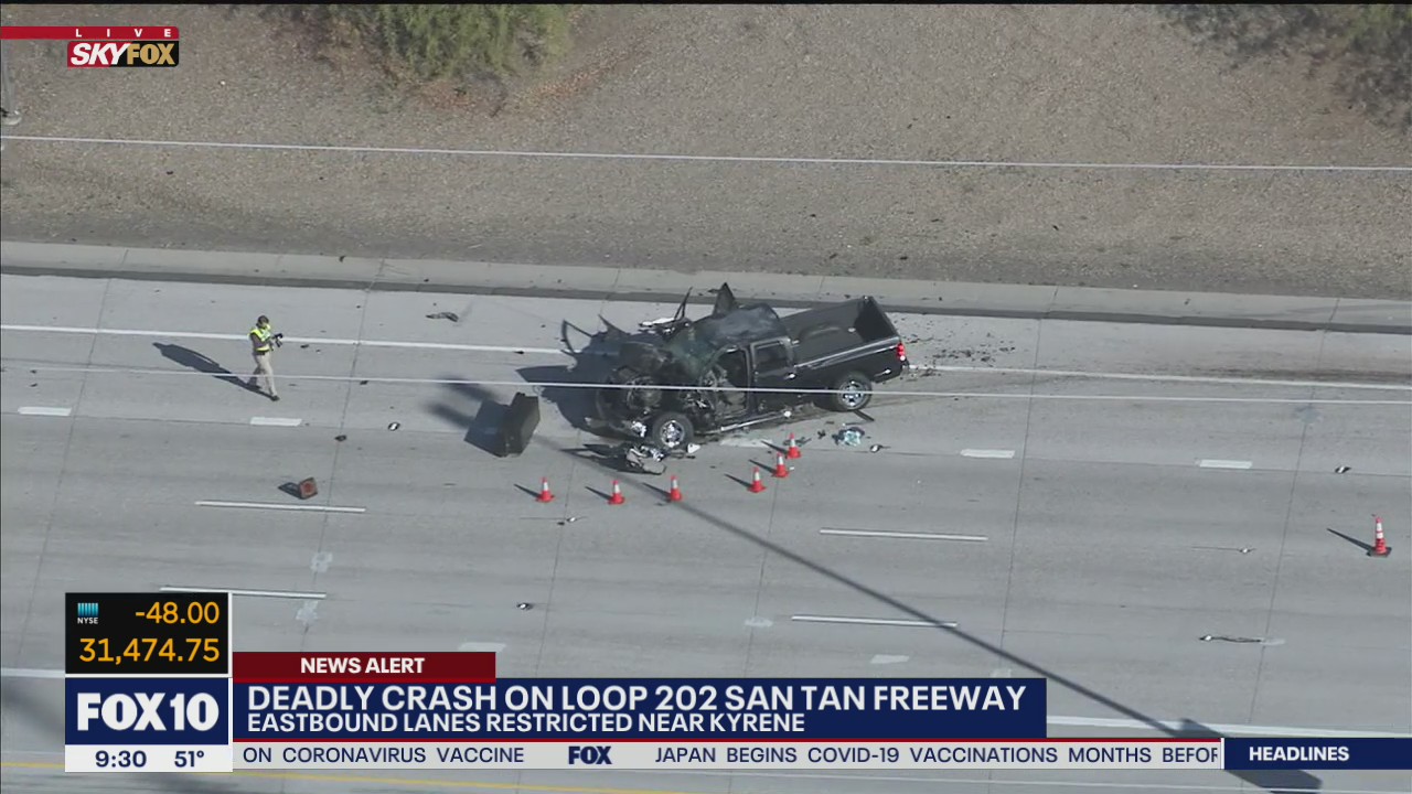 One dead in crash on Loop 202 near Kyrene | FOX 10 Phoenix