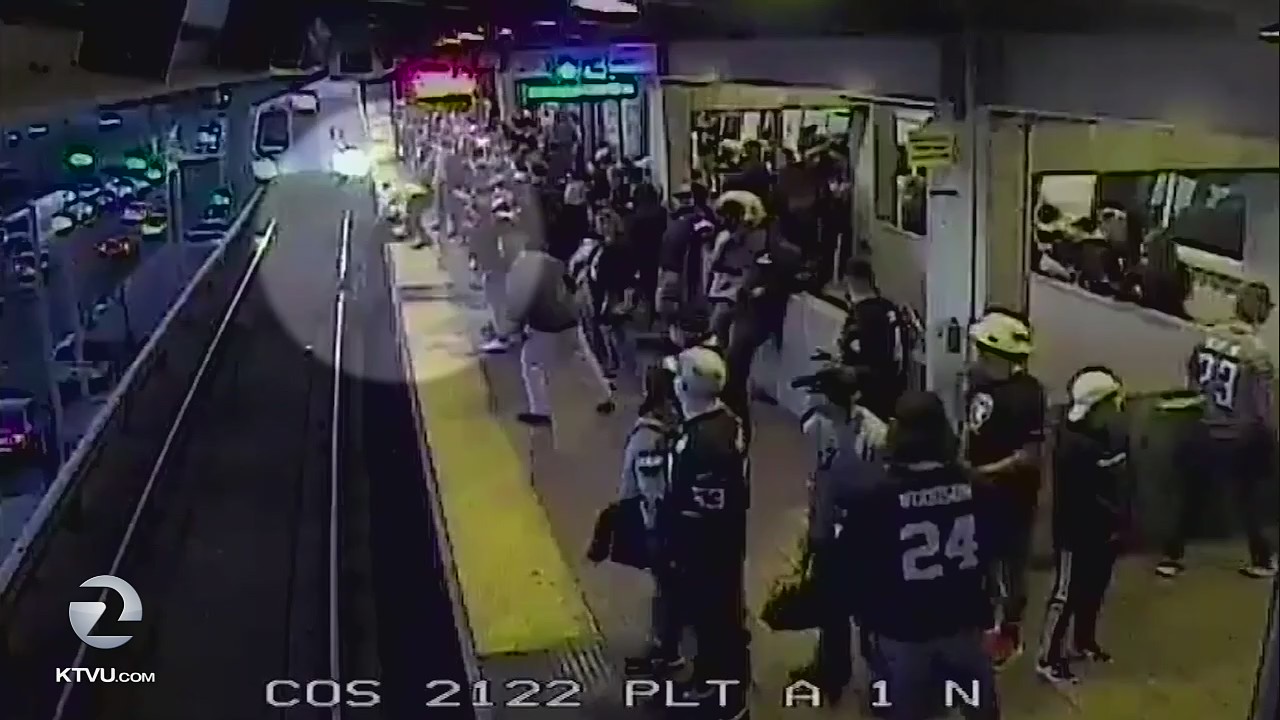 Man who fell off BART platform feels lucky
