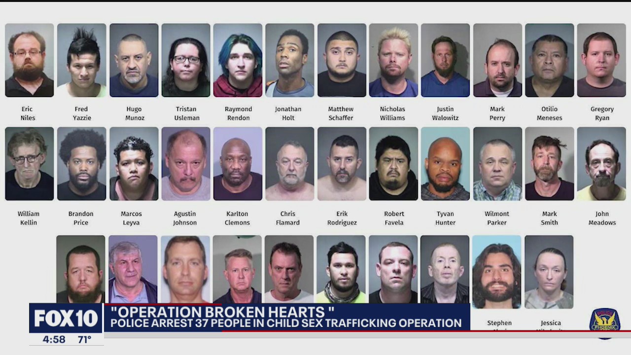 37 people arrested by police in child sex trafficking operation | FOX ...