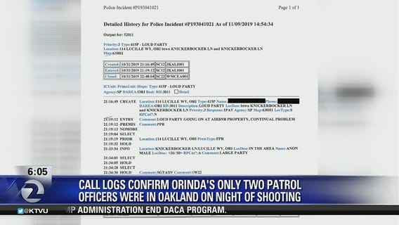 Orinda call logs show no officers in city during Halloween shooting