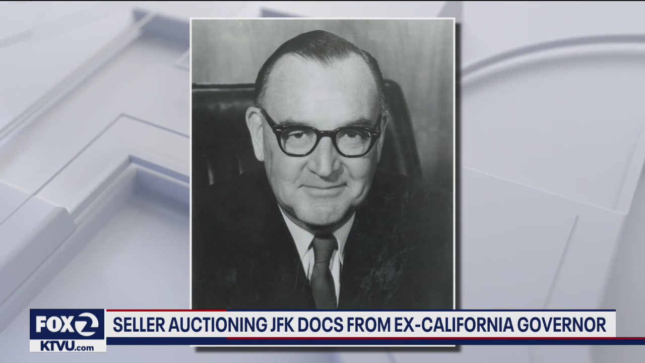 Seller auctioning JFK docs from former Calif. Gov. Jerry Brown