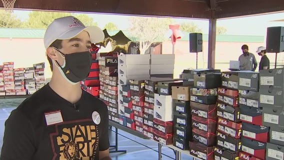 16-year-old raises money to get shoes for every student at Galveston Elementary School