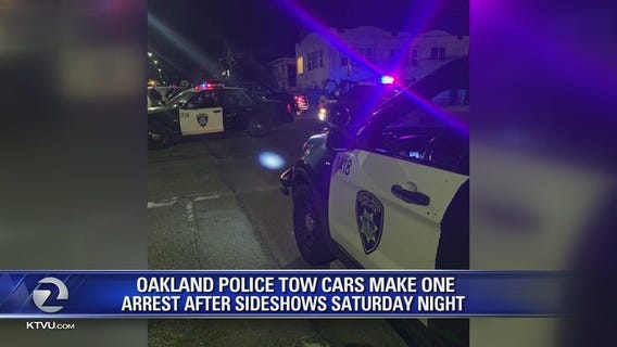 Multiple vehicles detained for sideshow activity in Oakland