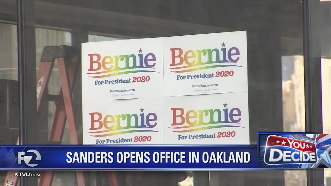 Bernie Sanders opens Oakland Presidential campaign office.