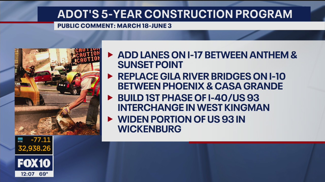Several Arizona freeways to see upgrades