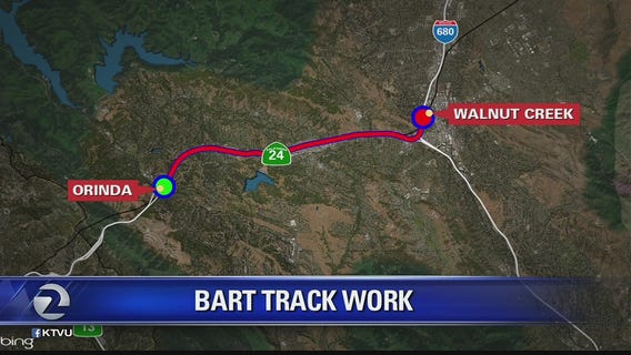 BART track work continues this weekend