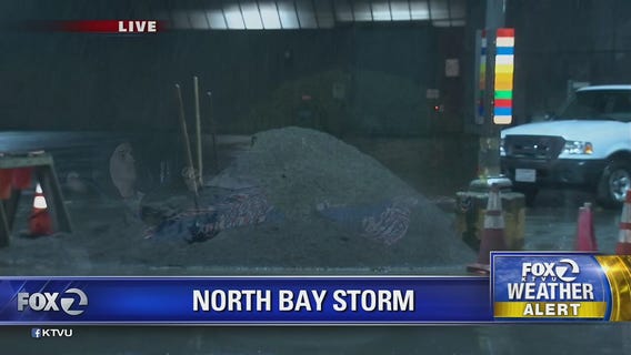 Absorbent barriers added to Kincade fire burn zone to slow debris flows