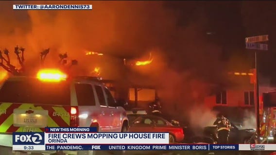 Overnight fire damages Orinda house