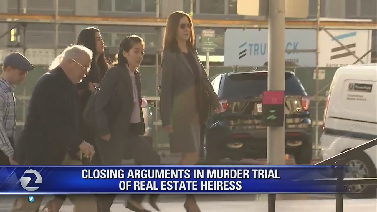 Murder suspect Tiffany Li seen outside Redwood City courthouse as closing arguments begin