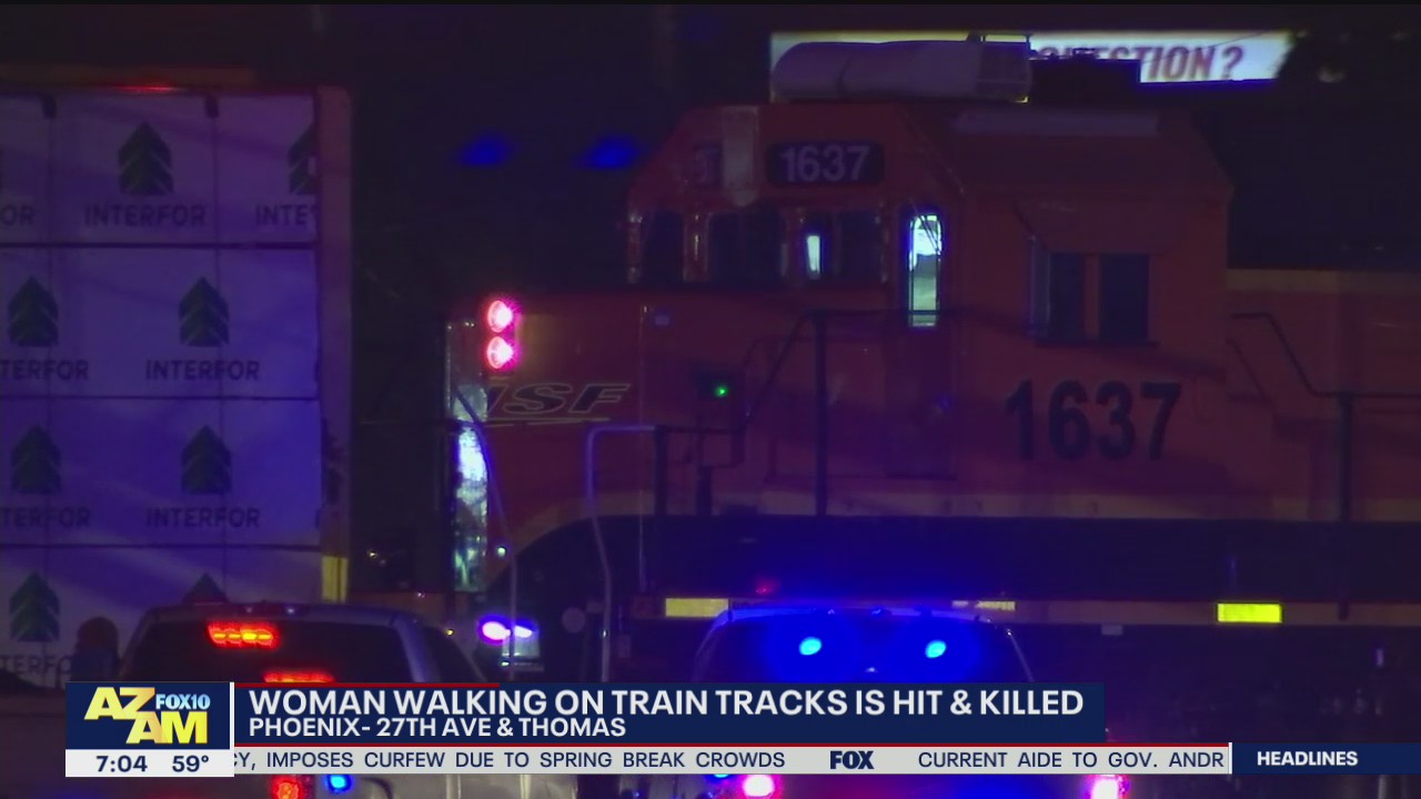 Woman hit, killed by train in Phoenix | FOX 10 Phoenix